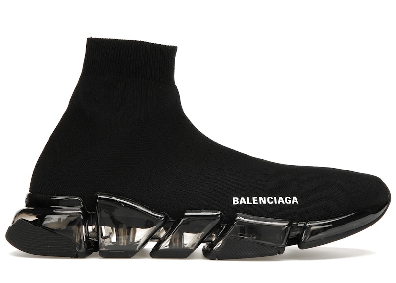 Balenciaga Speed 2.0 Clear Sole Black Men's