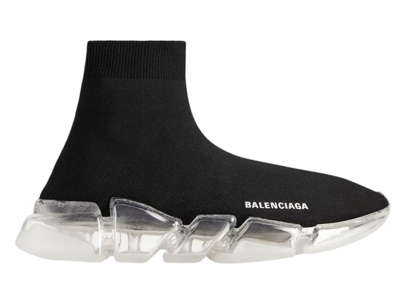 Pre-owned Balenciaga Speed 2.0 Clear Sole (women's) Sneakers In Black