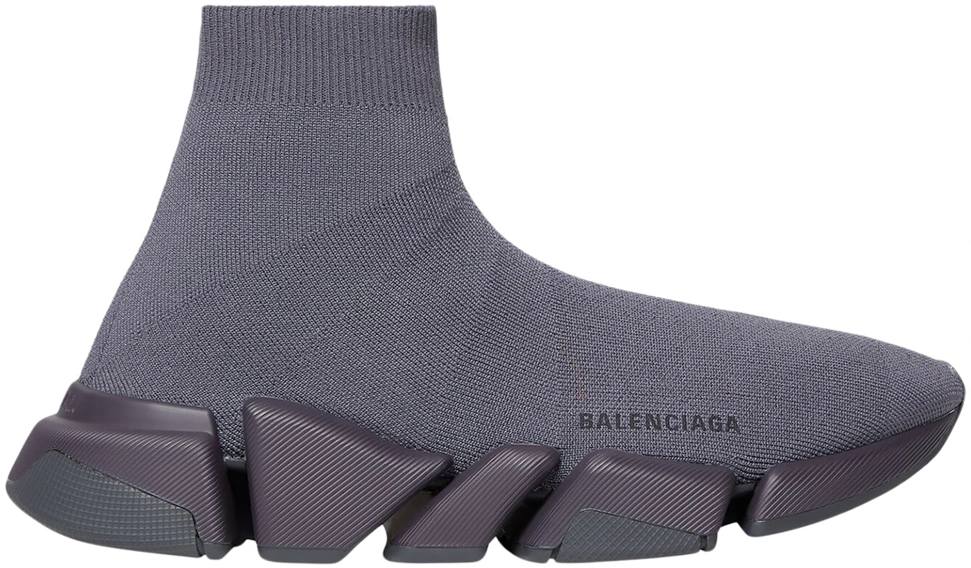 Balenciaga Speed 2.0 Dark Grey Recycled Knit Men's - 617239W2DB12390 - US