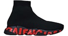 Balenciaga Speed 2.0 Graffiti Schwarz Rot