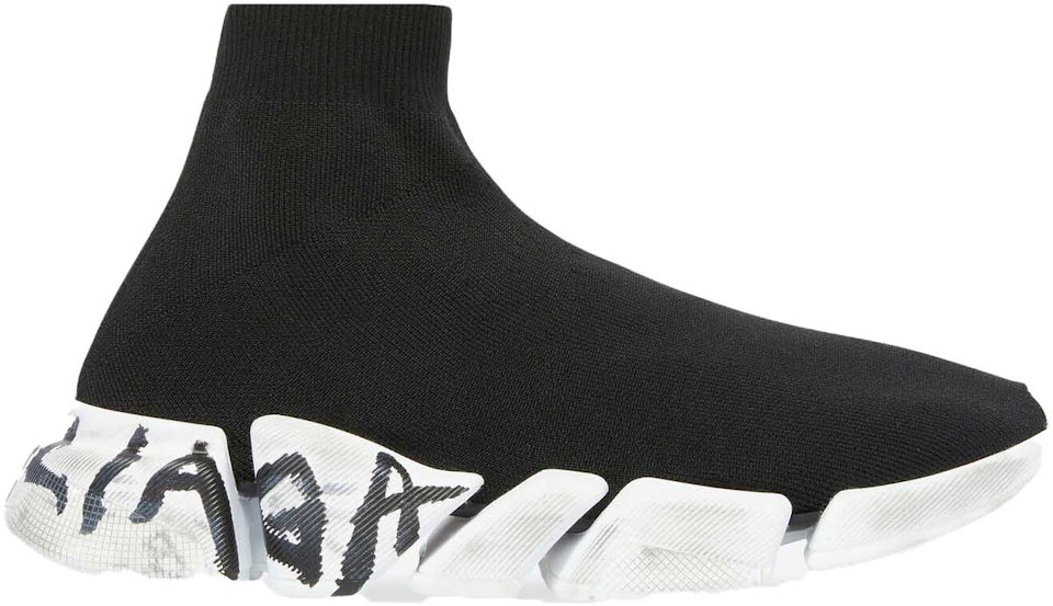 Balenciaga Speed 2.0 Graffiti Knit Sock Sneakers