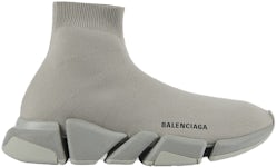 Womens Balenciaga Speed 2.0 Black/White/Red Sock Sneakers Sz8 NEW