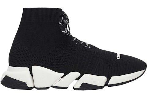 Balenciaga Speed Lace Up Noir Blanc SS21 (femme) Style