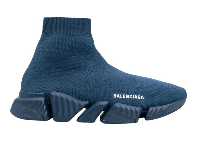 Balenciaga Speed 2.0 Monocolor Navy Men's - 617239W2DB14909 - US