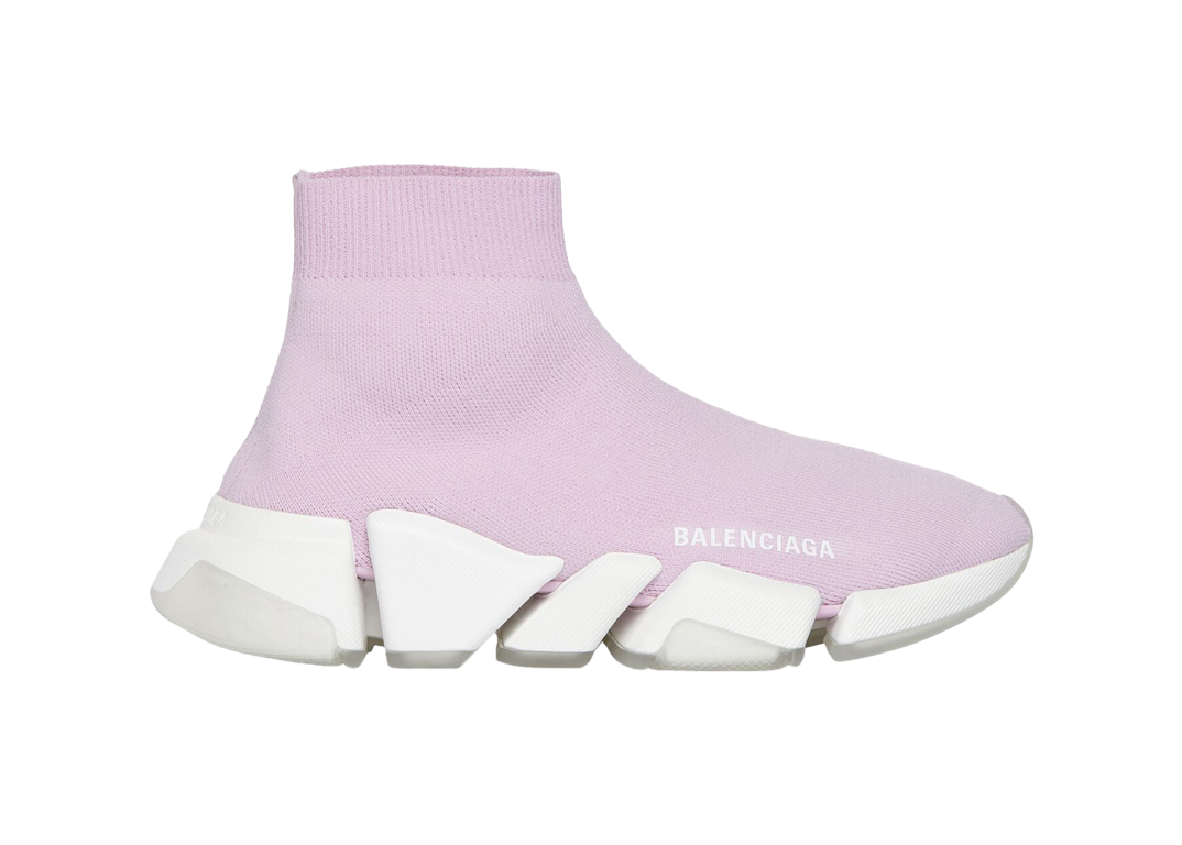 Pre-owned Balenciaga Speed 2.0 Pink White (women's) In Pink/white