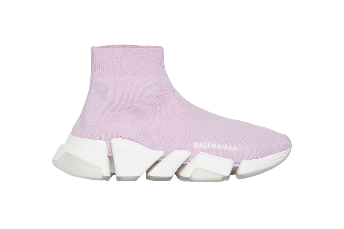 Pre-owned Balenciaga Speed 2.0 Pink White (women's) In Pink/white