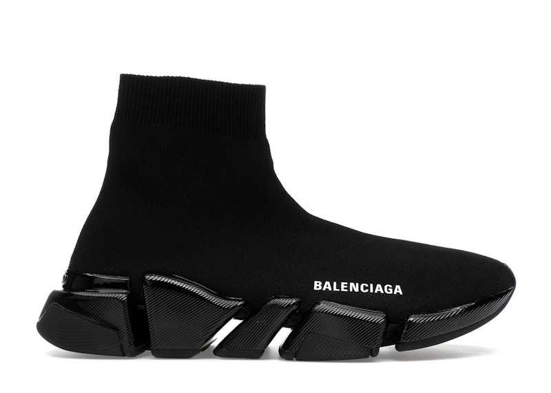 Pre-owned Balenciaga Speed 2.0 Recycled (women's) Sneakers In Black
