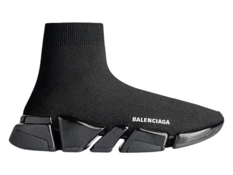 Pre-owned Balenciaga Speed 2.0 Recycled (women's) Sneakers In Black