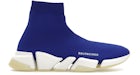 Balenciaga Speed 2.0 Recycelter Strick Blau Glow