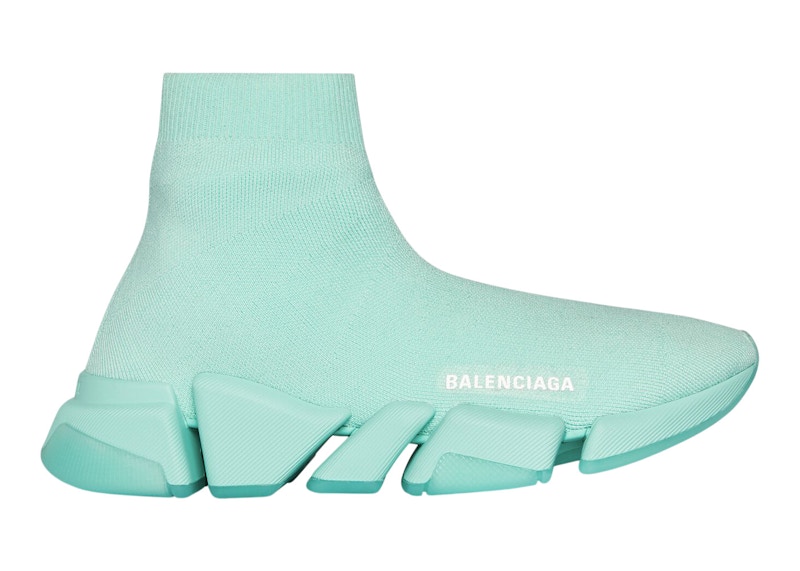 Balenciaga Speed 2.0 Recycled Transparent Sole Green (Women's