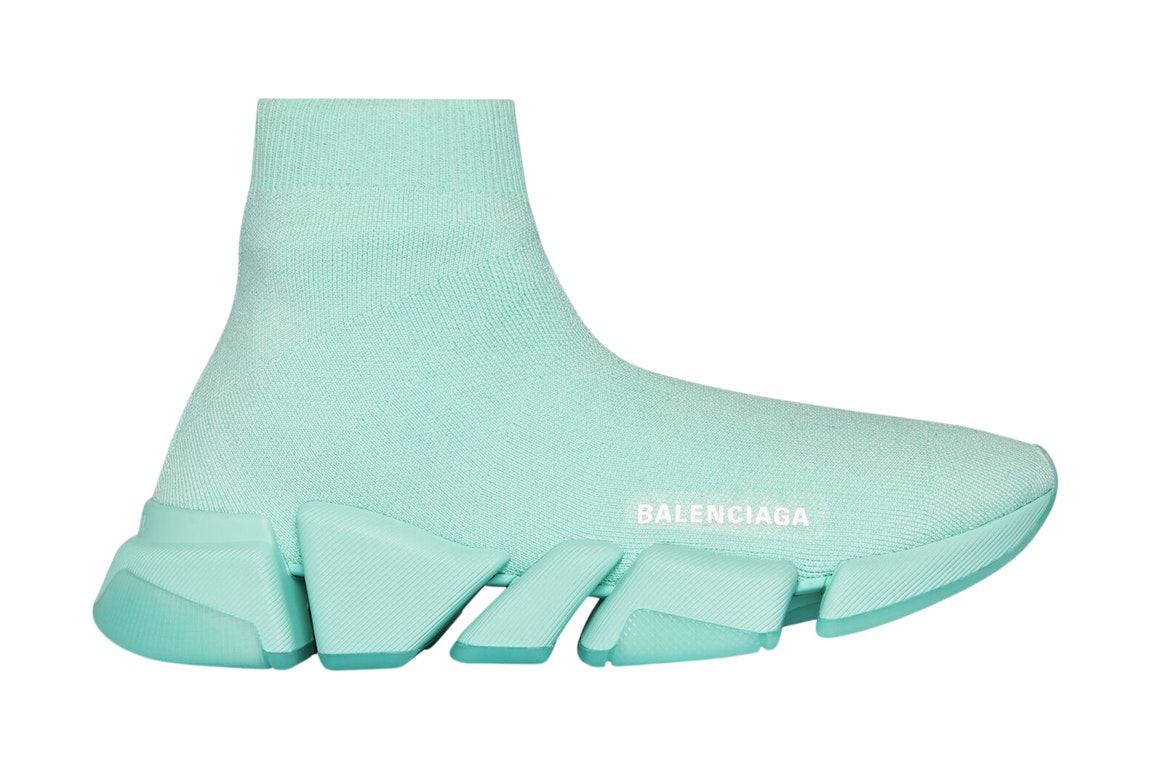 Pre-owned Balenciaga Speed 2.0 Recycled Transparent Sole Green (women's)
