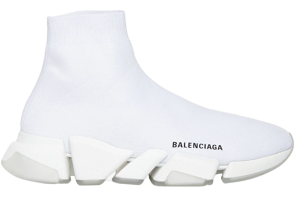All white balenciaga speed Clearance