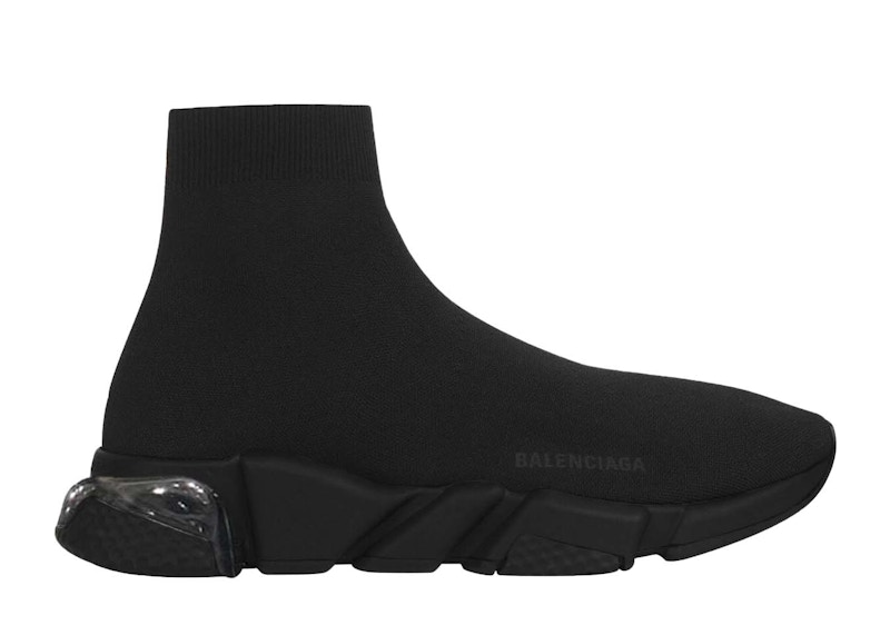 balenciaga speed clear sole black