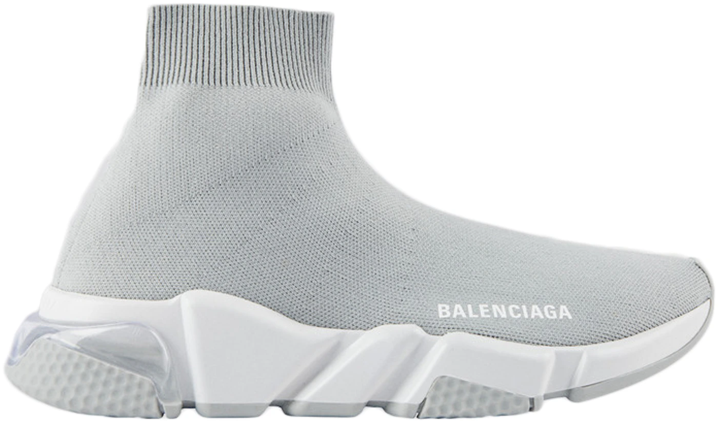 Balenciaga Speed Trainers in Grey White Polyester ref.666911 - Joli Closet