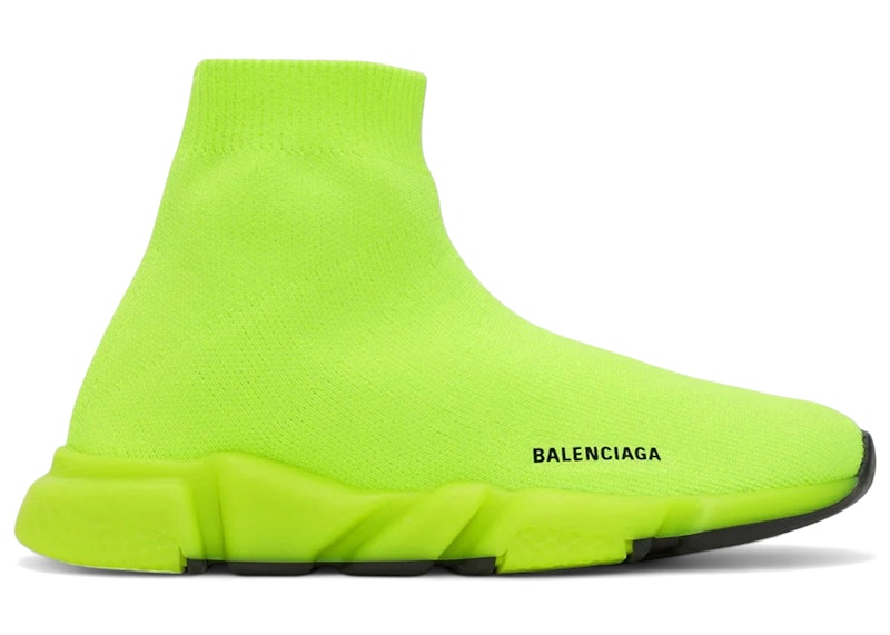 Balenciaga Speed (Kid's) Sneakers in Fluo Yellow/Black