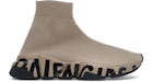 Balenciaga Speed Graffiti Beige Schwarz (Damen)