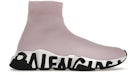 Balenciaga Speed Graffiti Rosa Schwarz (Damen)