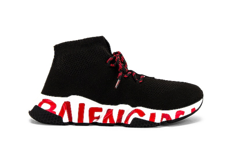 balenciaga speed lace up red