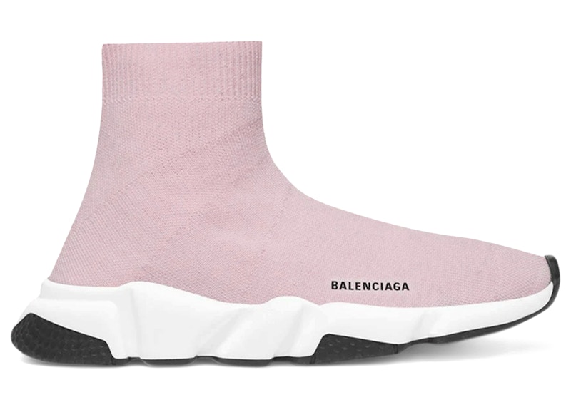 Balenciaga Speed (Kid's) Sneakers in Light Pink/White/Black
