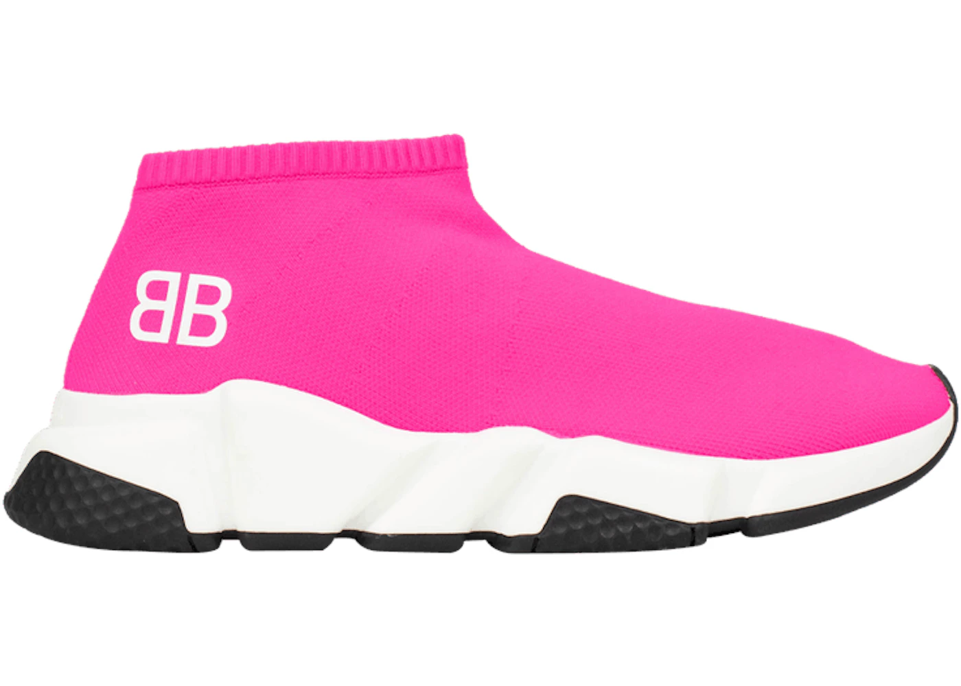 Balenciaga speed trainer black and pink on sale