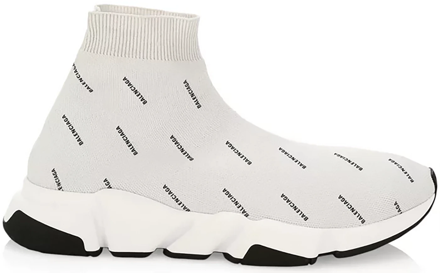 Balenciaga Speed Trainer All-Over Logo Pearl Grey Men's - Sneakers - US