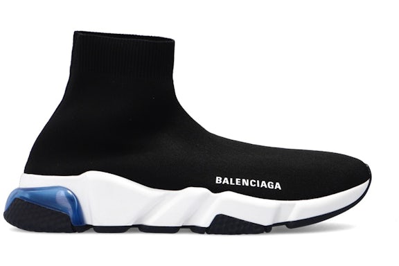Balenciaga Speed Trainer Black Blue Clear Sole (Women's)