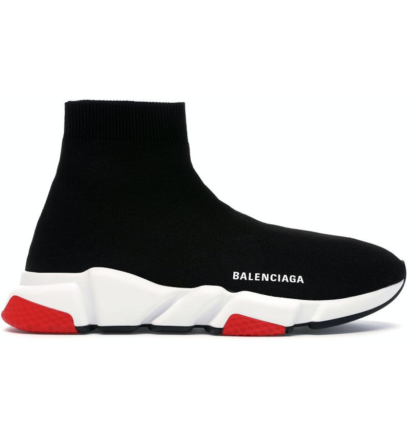 Balenciaga Speed Trainer Black Red Men's 530351 W05G0 1000 US