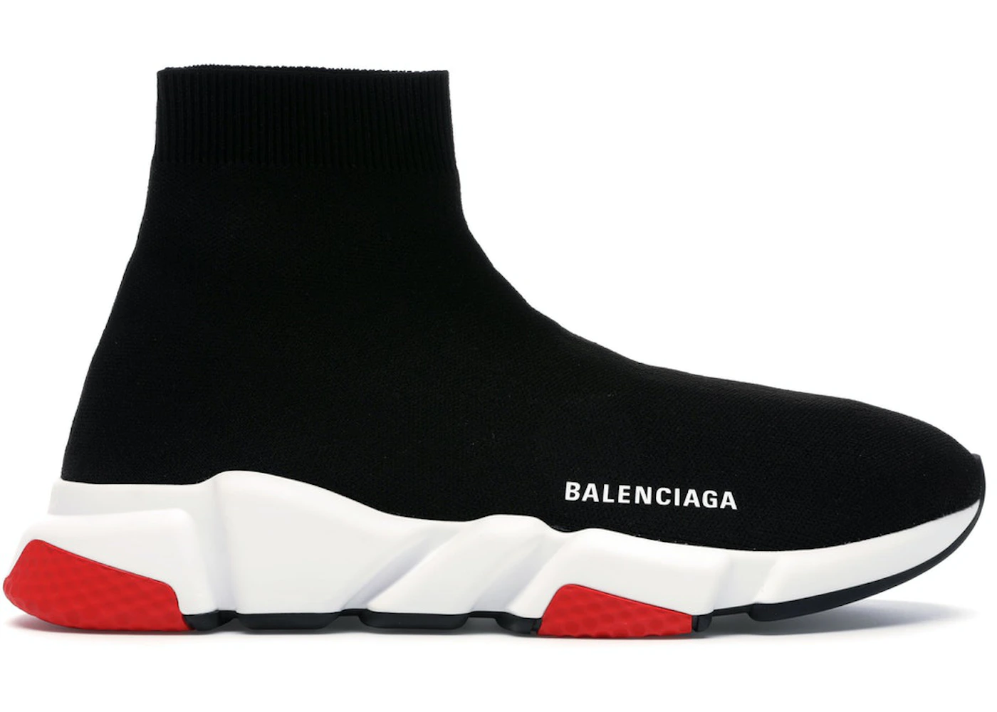 Balenciaga Speed Trainer Black Red Men's 530351 W05G0 1000 US