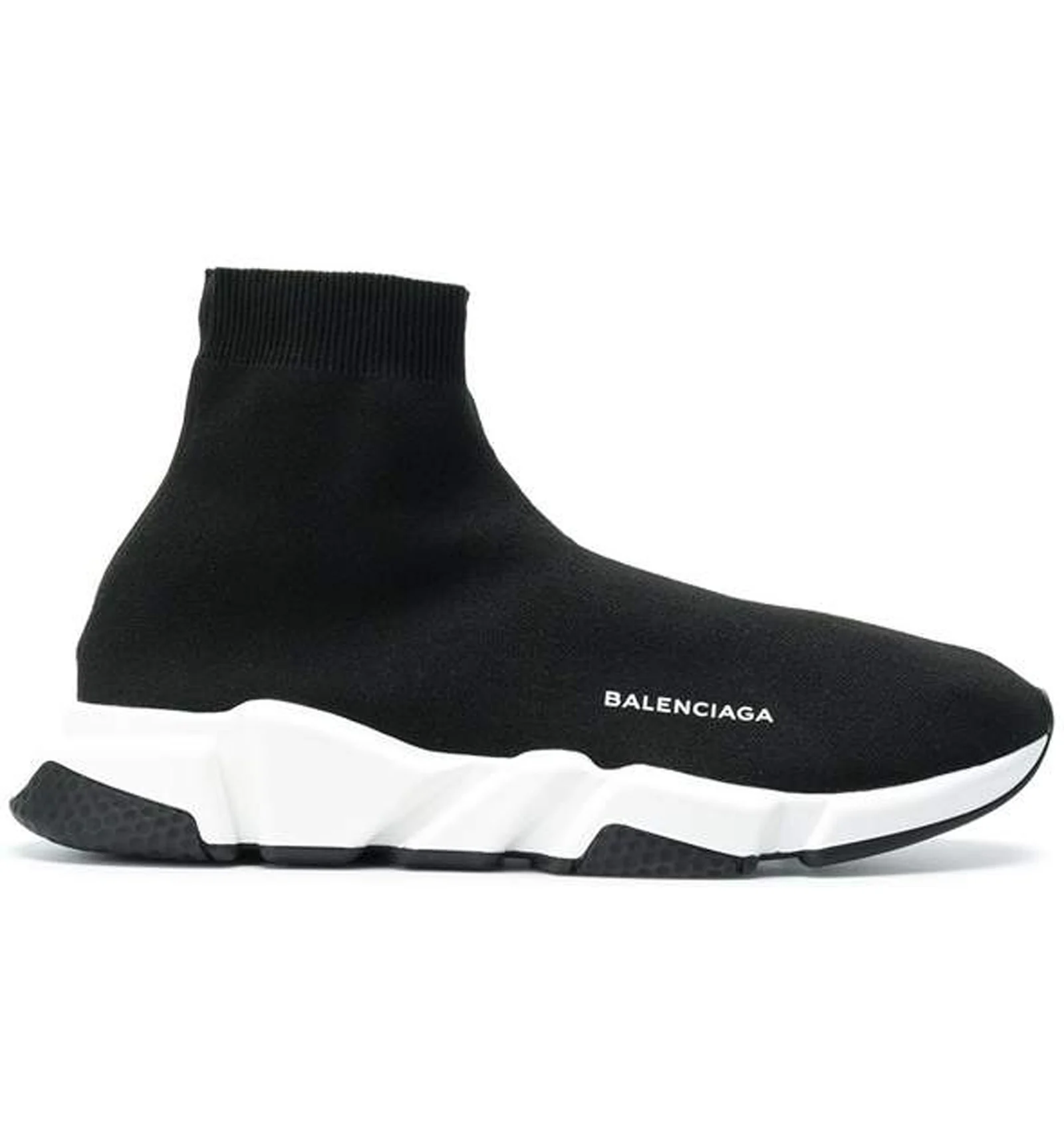 Balenciaga speed trainers black and white on sale