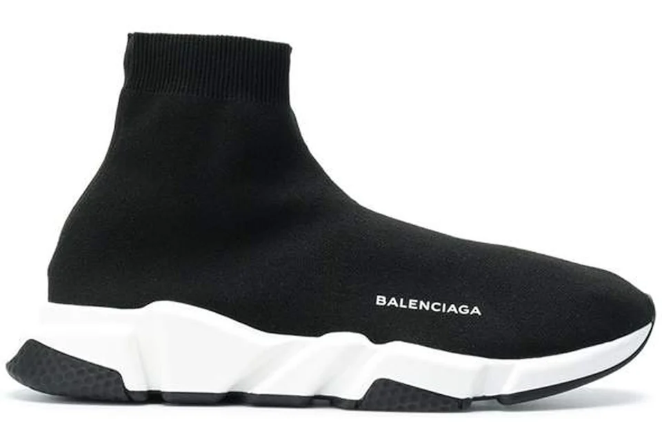 Balenciaga Speed Trainer Black White Black Men s 506363 W05G0