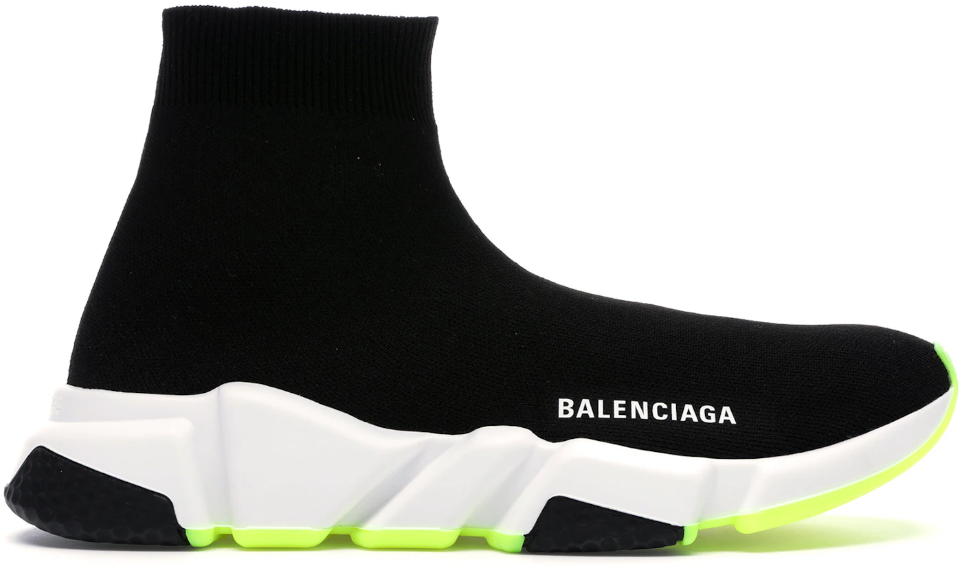 Balenciaga Speed Trainer Black White Neon 2019 (Women's) - 551185 W05G0 ...