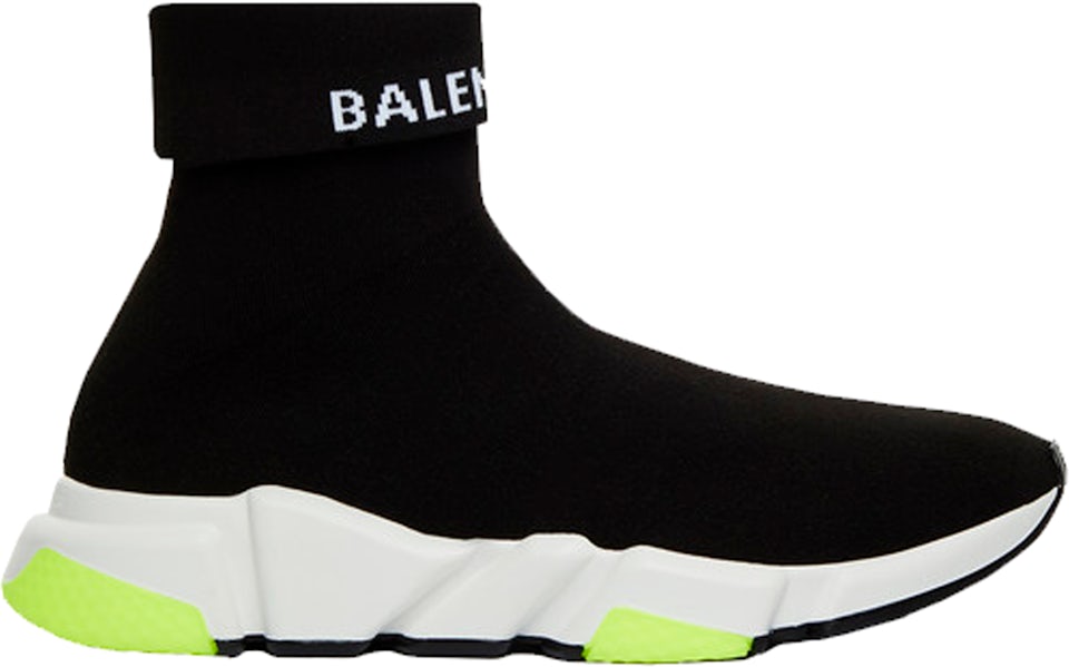 Balenciaga Speed Trainer Black White Volt Sneakers -