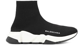 Balenciaga speed trainer sales black white black