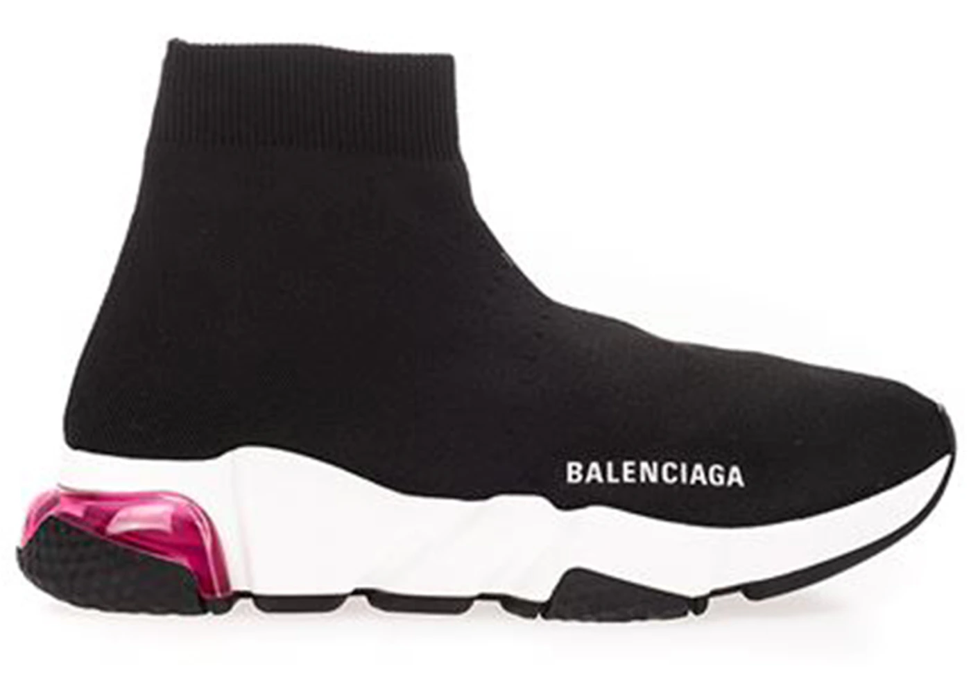 Balenciaga speed clear sole black red Clearance
