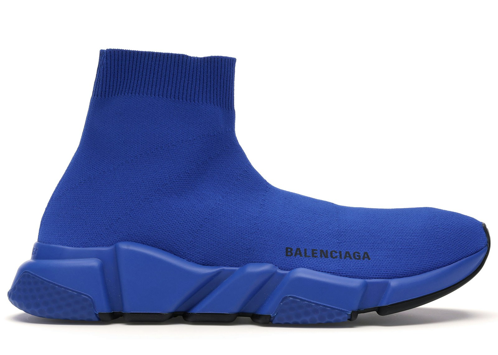 Balenciaga Blue And White Speed Sock Sneakers  Lyst