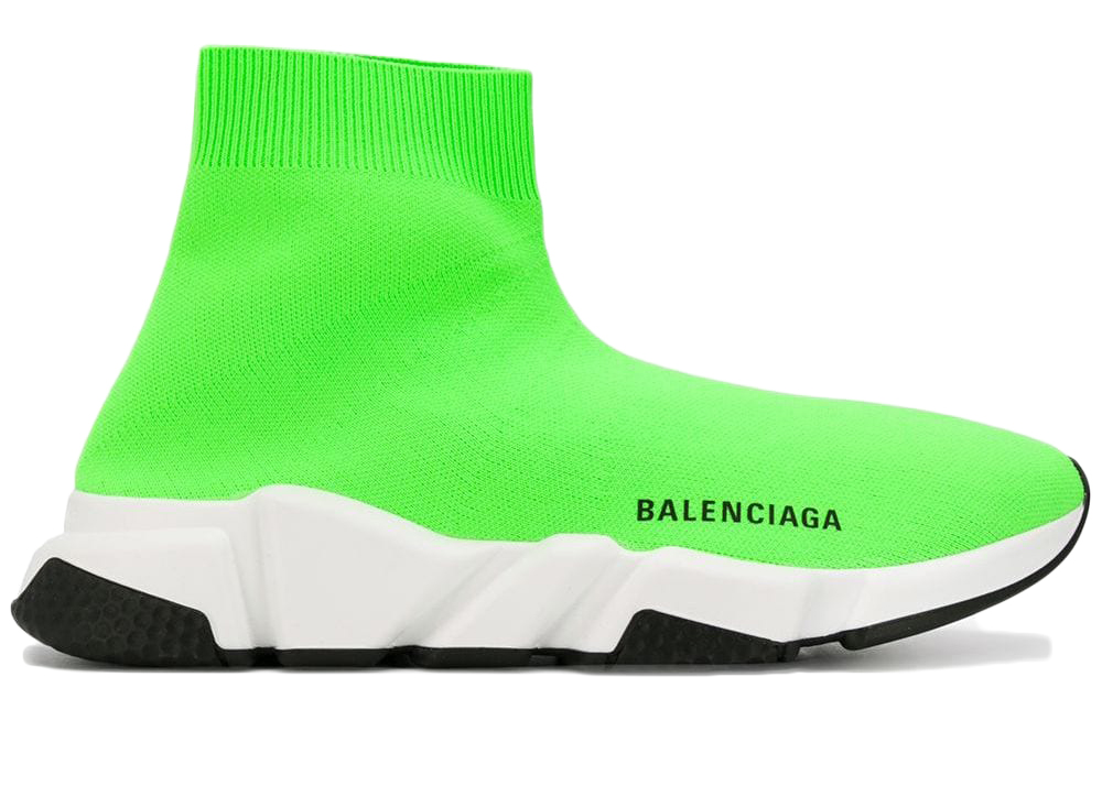 black balenciaga with green sole