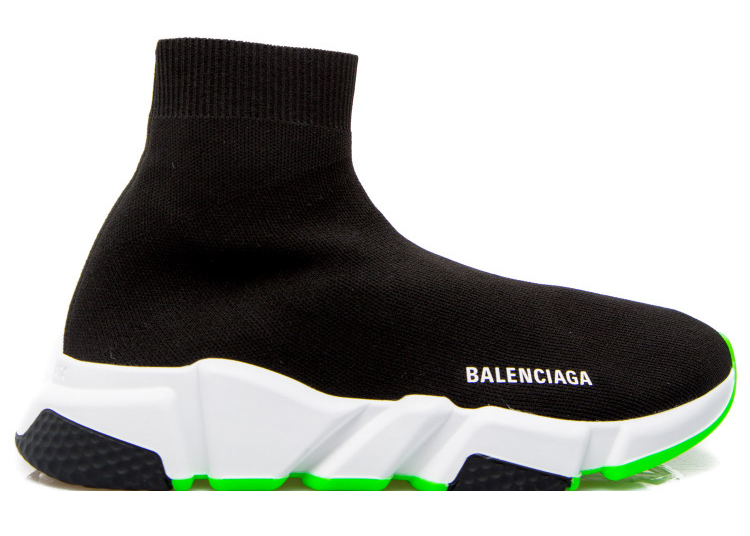 green balenciaga sock shoes