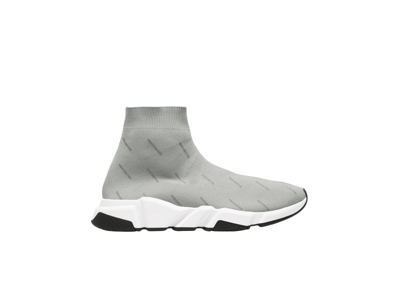 Mens Speed 20 Monocolor Recycled Knit Trainers in Grey  Balenciaga GB