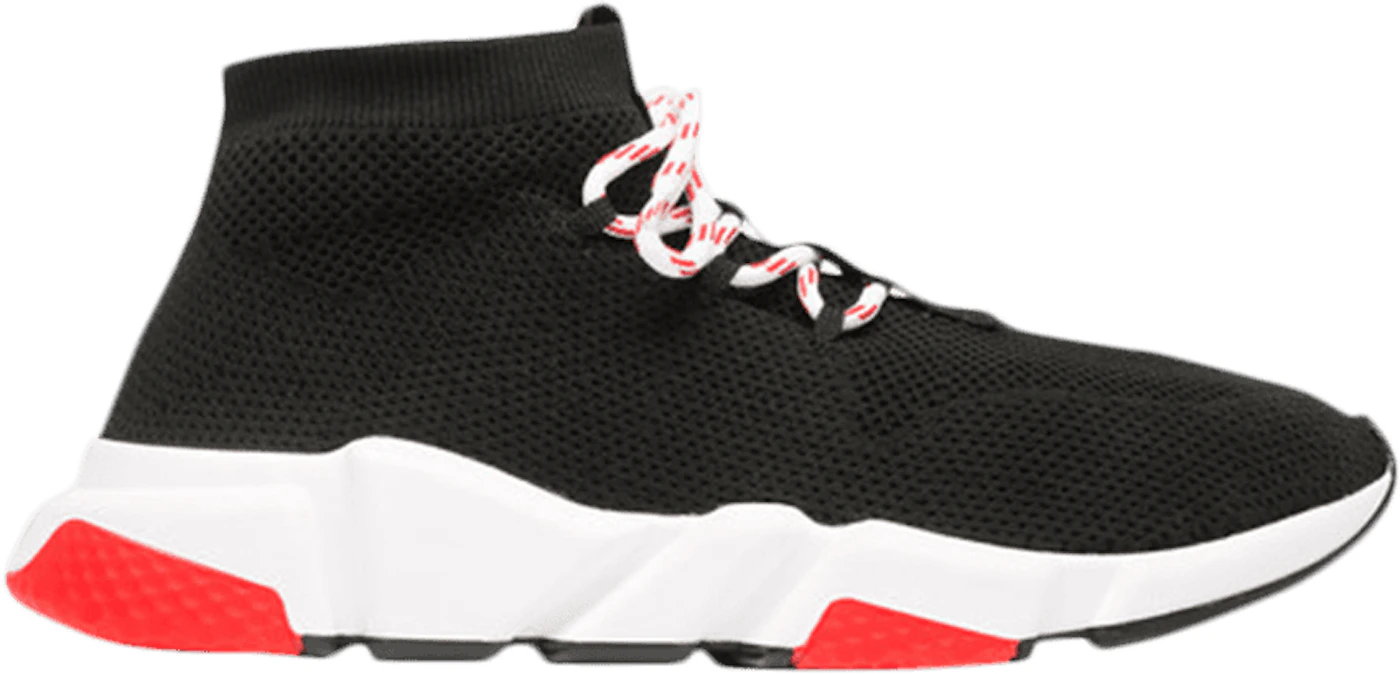 Balenciaga Speed Trainer Sneakers Red Black  Red balenciaga sneakers,  Balenciaga speed trainer, Sneakers