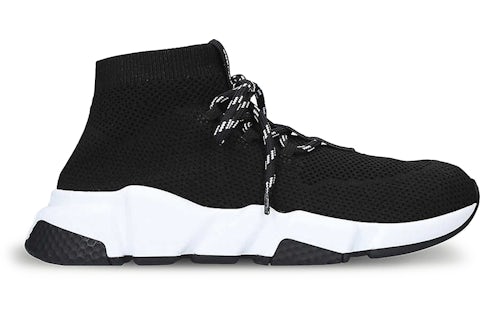 Balenciaga Speed Trainer Lace Up Noir Blanc Noir (femme) Homme