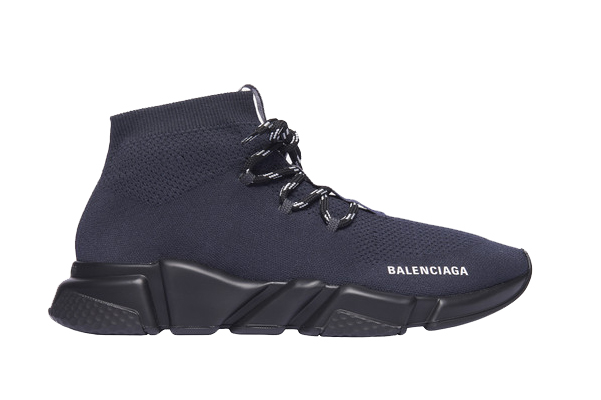 Mens Speed 20 Laceup Sneaker in Blackwhite  Balenciaga US