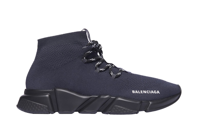 Balenciaga Speed Trainer Lace Up Gris Acier Men s