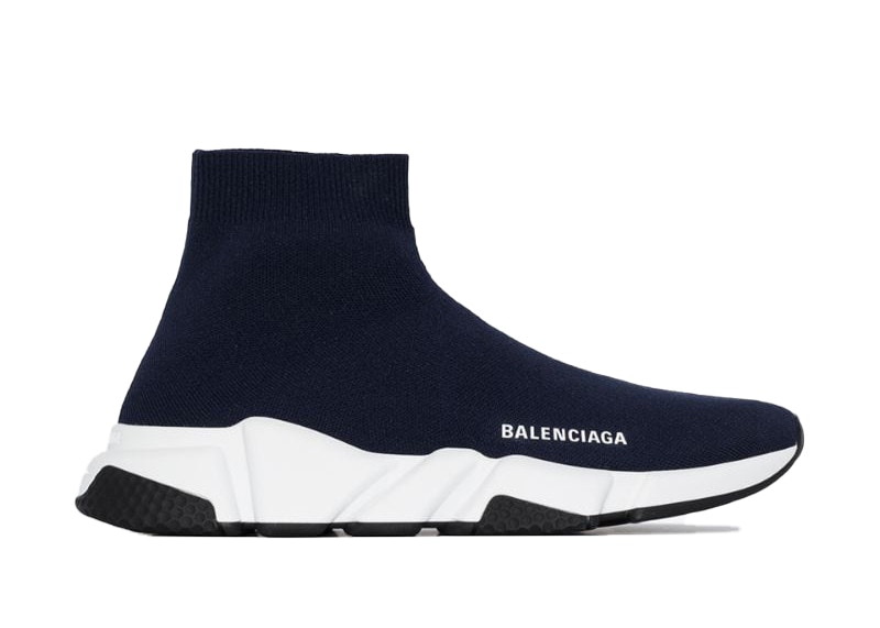 Balenciaga Speed Trainer Navy White Sole (Women's