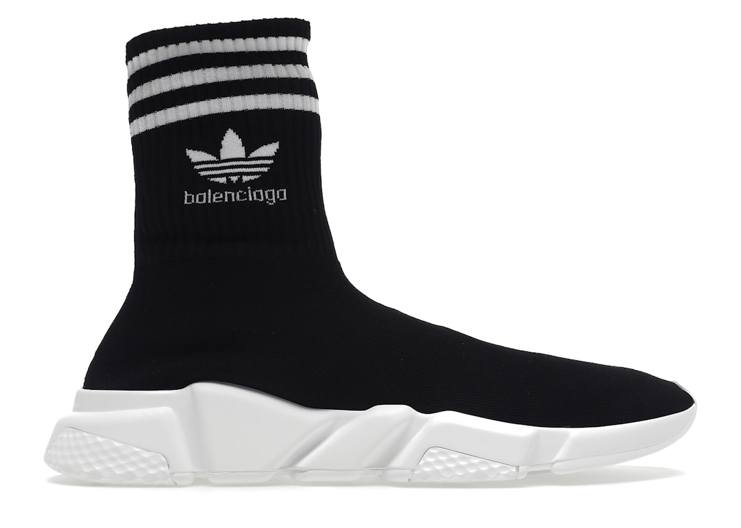 Pre-owned Balenciaga Speed Trainer X Adidas In Core Black/footwear White