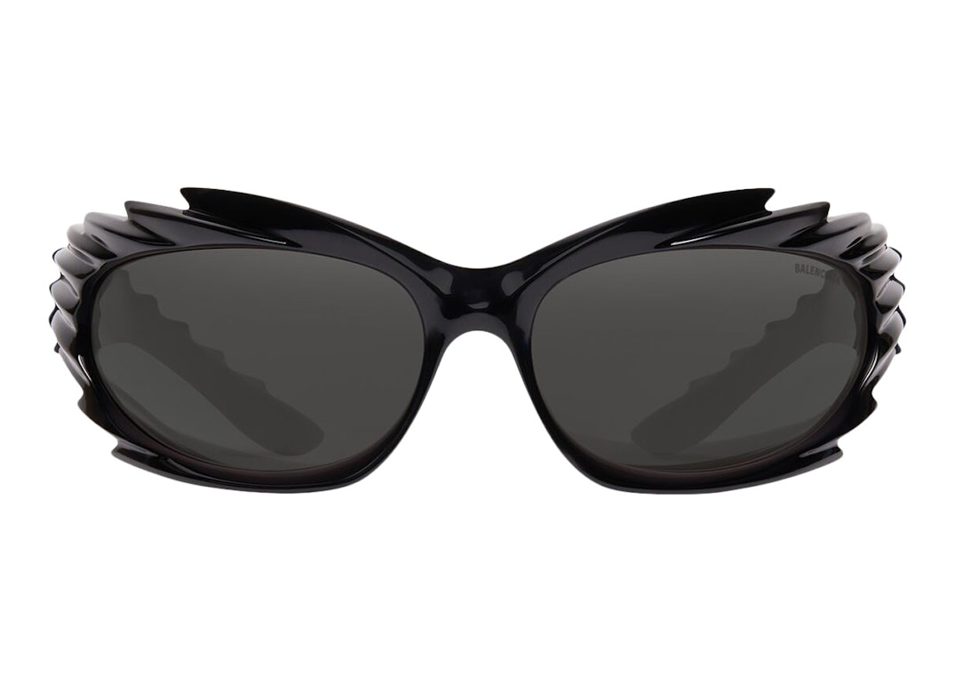 Pre-owned Balenciaga Spike Rectangle Sunglasses Black