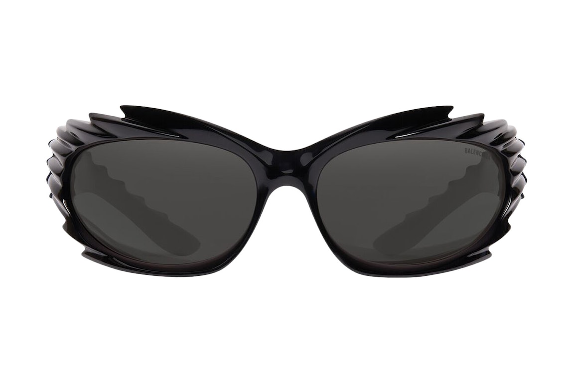 Pre-owned Balenciaga Spike Rectangle Sunglasses Black