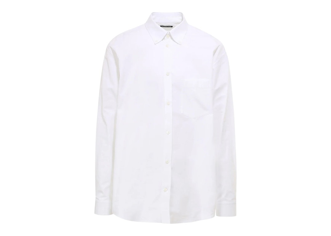 Pre-owned Balenciaga Sponsor Logo Shirt White