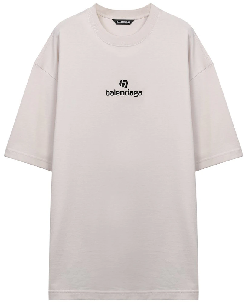 Trafik Bore Nord Balenciaga Sponsor Logo T-shirt Ivory - SS21 Men's - US