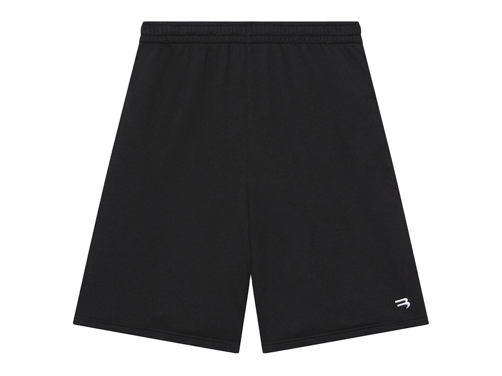 Pre-owned Balenciaga Sporty B Basketball Shorts Black/white