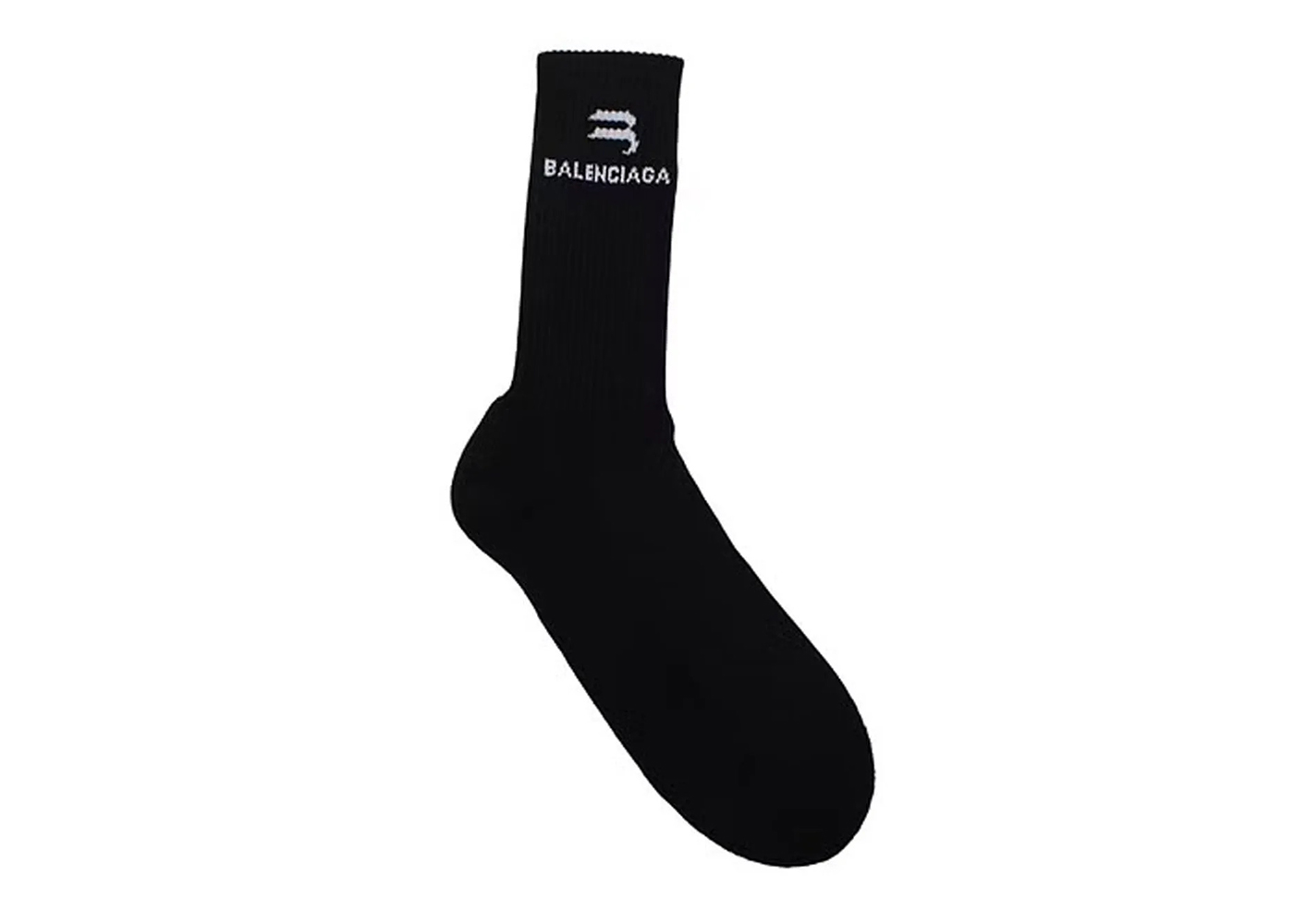 Balenciaga Logo Socks Black/White